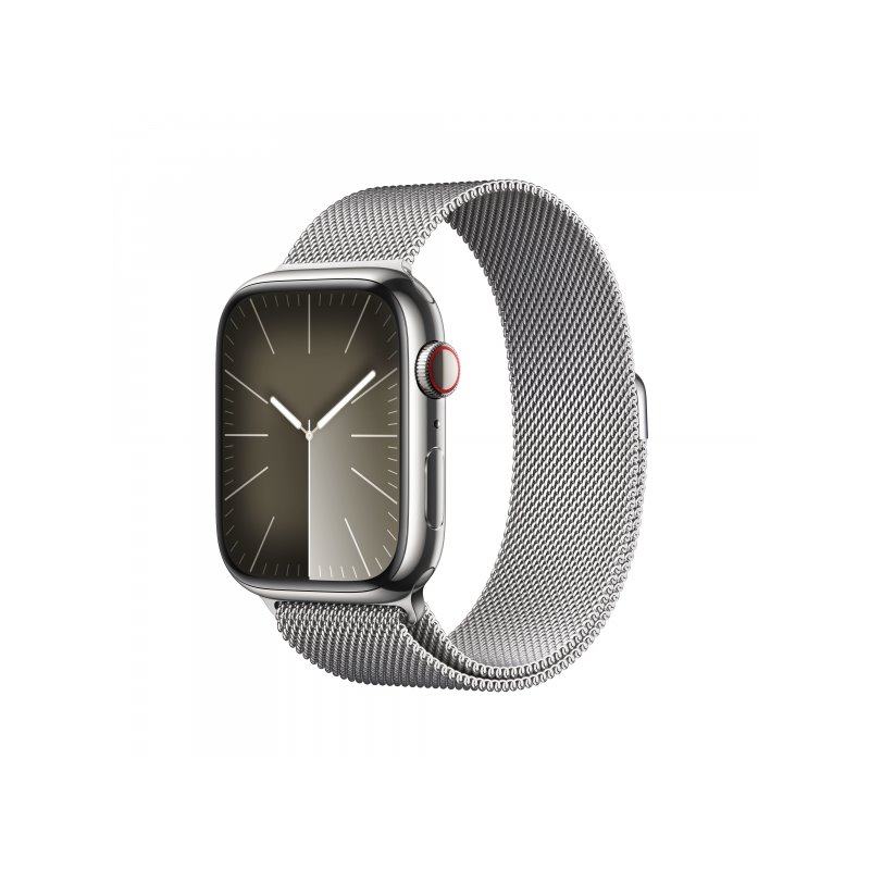 Apple Watch S9 Steel 45mm GPS+Cellular Silver Milanese Loop MRMQ3QF/A от buy2say.com!  Препоръчани продукти | Онлайн магазин за 