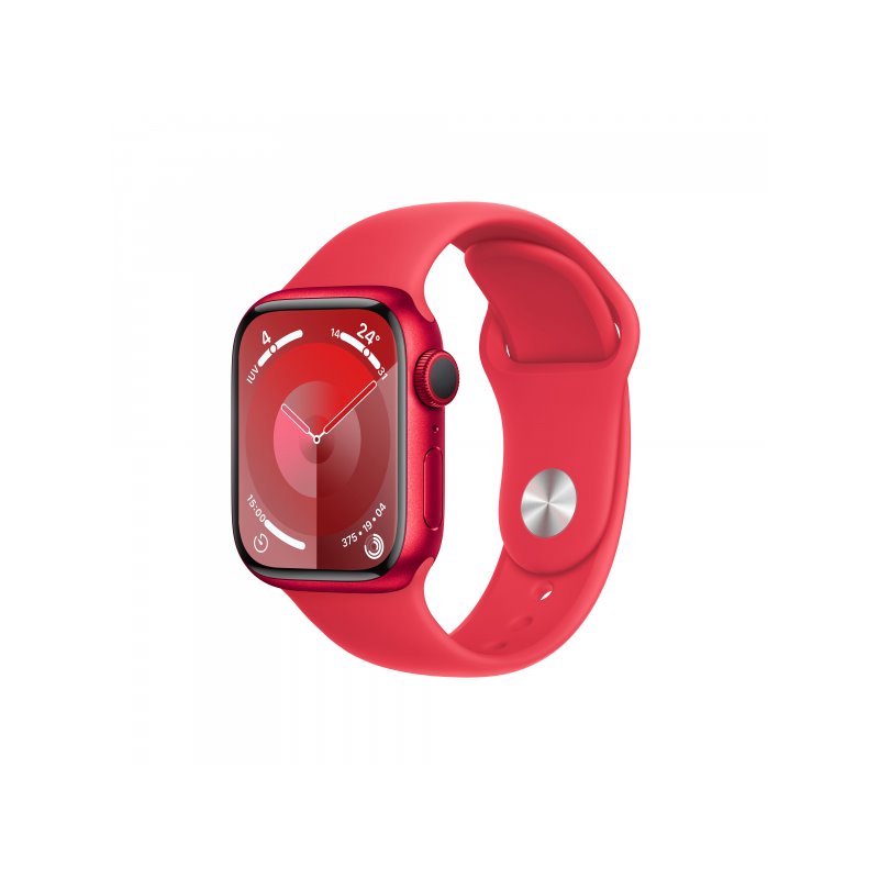 Apple Watch S9 Alu. 41mm GPS Product Red Sport Band Red S/M MRXG3QF/A von buy2say.com! Empfohlene Produkte | Elektronik-Online-S