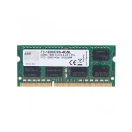 G.Skill DDR3 4GB (1x4GB) 1600MHz 204-Pin SO DIMM F3-1600C9S-4GSL alkaen buy2say.com! Suositeltavat tuotteet | Elektroniikan verk