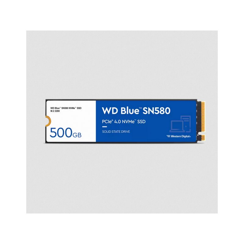 WD Blue SN580 SSD 500GB M.2 4000MB/s WDS500G3B0E fra buy2say.com! Anbefalede produkter | Elektronik online butik