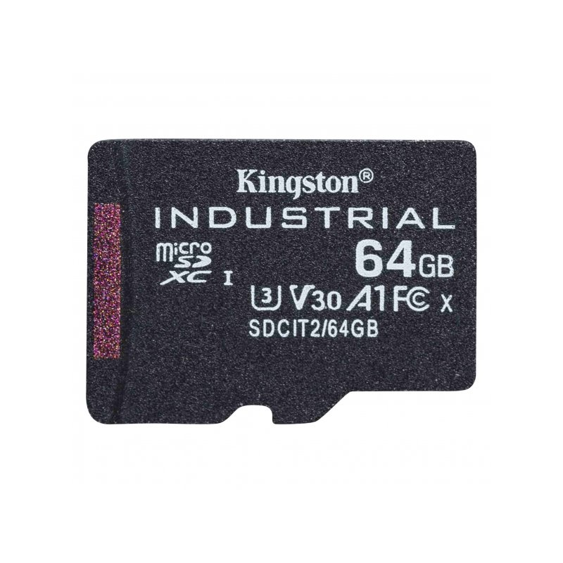 Kingston Industrial 64GB microSDXC  C10 A1 pSLC Single Card SDCIT2/64GBSP fra buy2say.com! Anbefalede produkter | Elektronik onl