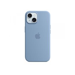 Apple iPhone 15 Silicone Case mit MagSafe Winter Blue MT0Y3ZM/A fra buy2say.com! Anbefalede produkter | Elektronik online butik