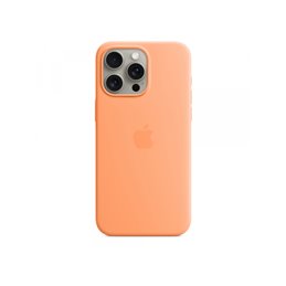 Apple iPhone 15 Pro Max Silicone Case with MagSafe Orange Sorbet MT1W3ZM/A от buy2say.com!  Препоръчани продукти | Онлайн магази