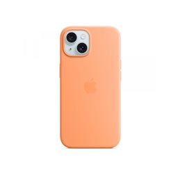 Apple iPhone 15 Silicone Case with MagSafe Orange Sorbet MT0W3ZM/A от buy2say.com!  Препоръчани продукти | Онлайн магазин за еле