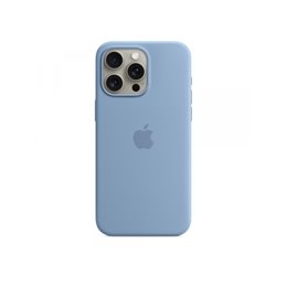 Apple iPhone 15 Pro Max Silicone Case with MagSafe Winter Blue MT1Y3ZM/A от buy2say.com!  Препоръчани продукти | Онлайн магазин 