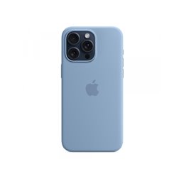 Apple iPhone 15 Pro Max Silicone Case with MagSafe Winter Blue MT1Y3ZM/A от buy2say.com!  Препоръчани продукти | Онлайн магазин 