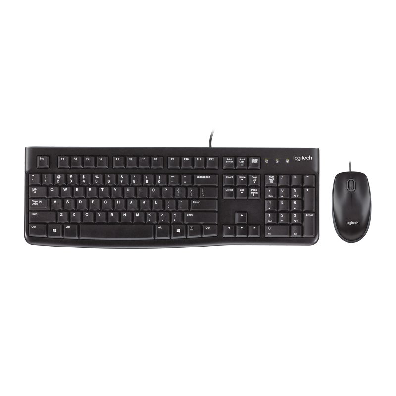 Logitech MK120 Keyboard + Mouse QWERTZ Black 920-010022 fra buy2say.com! Anbefalede produkter | Elektronik online butik