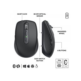 Logitech Wireless Mouse MX Anywhere 3S - Right hand Graphite 910-006958 von buy2say.com! Empfohlene Produkte | Elektronik-Online