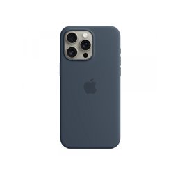 Apple iPhone 15 Pro Max Silicone Case with MagSafe Storm Blue MT1P3ZM/A от buy2say.com!  Препоръчани продукти | Онлайн магазин з