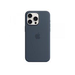Apple iPhone 15 Pro Max Silicone Case with MagSafe Storm Blue MT1P3ZM/A от buy2say.com!  Препоръчани продукти | Онлайн магазин з