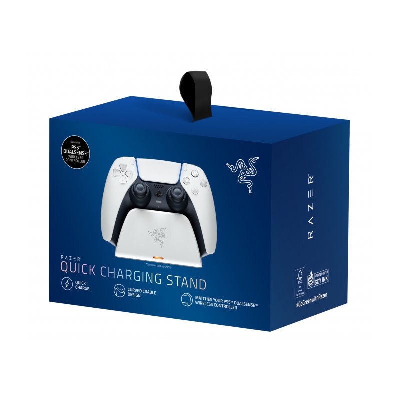 Razer Quick Charging Stand PS5 - white RC21-01900100-R3M1 от buy2say.com!  Препоръчани продукти | Онлайн магазин за електроника