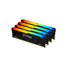 Kingston 32GB(4x8GB) DDR4 3200MT/s CL16 DIMM Black KF432C16BB2AK4/32 fra buy2say.com! Anbefalede produkter | Elektronik online b