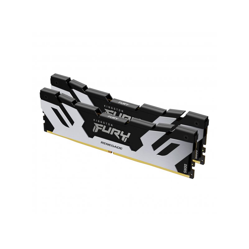 Kingston 96GB(2x48GB) DDR5 6400MT/s CL32 Silver/Black XMP KF564C32RSK2-96 fra buy2say.com! Anbefalede produkter | Elektronik onl