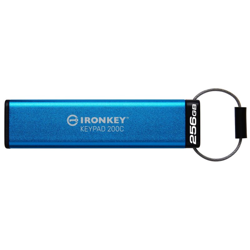 Kingston IronKey Keypad 200C 256GB (USB-C 3.2 Gen 1) Blue IKKP200C/256GB von buy2say.com! Empfohlene Produkte | Elektronik-Onlin