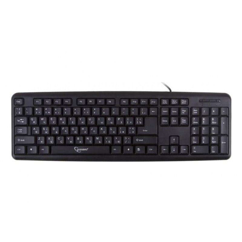 Gembird Standard Keyboard USB UA Layout Black KB-U-103-UA från buy2say.com! Anbefalede produkter | Elektronik online butik