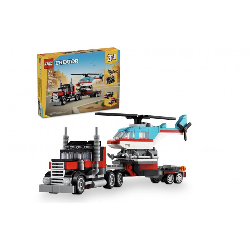 LEGO Creator 3-in-1 Flatbed Truck with Helicopter (31146) from buy2say.com! Buy and say your opinion! Recommend the product! LEGO Creator 3-in-1 Flatbed Truck with Helicopter (31146) from buy2say.com! Buy and say your opinion! Recommend the product!
