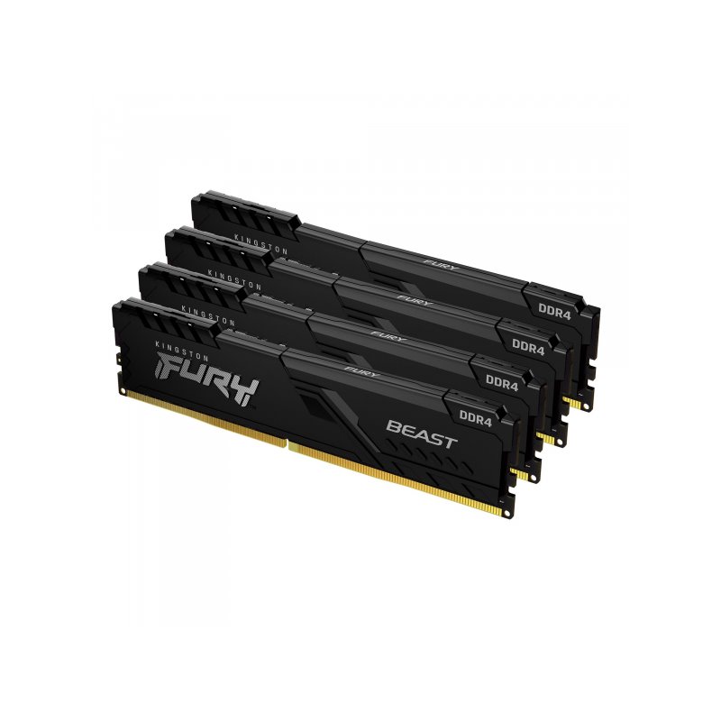 Kingston Fury 64GB(4x16GB) DDR4 3200MT/s CL16 Black XMP KF432C16BB1K4/64 от buy2say.com! Препоръчани продукти | Онлайн магазин Kingston Fury 64GB(4x16GB) DDR4 3200MT/s CL16 Black XMP KF432C16BB1K4/64 от buy2say.com! Препоръчани продукти | Онлайн магазин