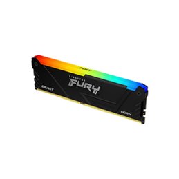 Kingston Fury Beast DDR4 (1x8GB) 3600MT/s CL17 RGB Black XMP KF436C17BB2A/8
