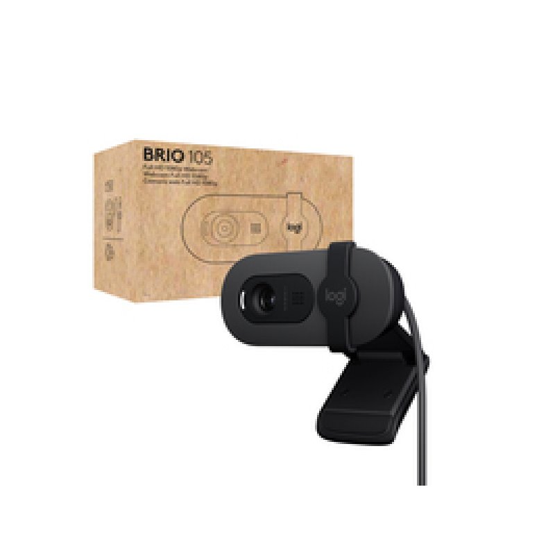 Logitech Brio 105 Full HD Webcam - Graphite - 960-001592 från buy2say.com! Anbefalede produkter | Elektronik online butik