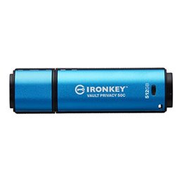 Kingston 512GB USB-C IronKey Vault Privacy 50C AES-256 FIPS IKVP50C/512GB fra buy2say.com! Anbefalede produkter | Elektronik onl