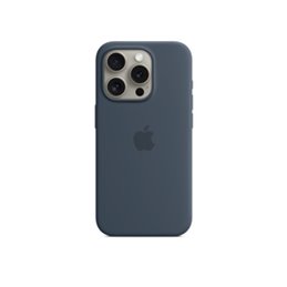 Apple iPhone 15 Pro Silicone Case Storm Blue MT1D3ZM/A von buy2say.com! Empfohlene Produkte | Elektronik-Online-Shop