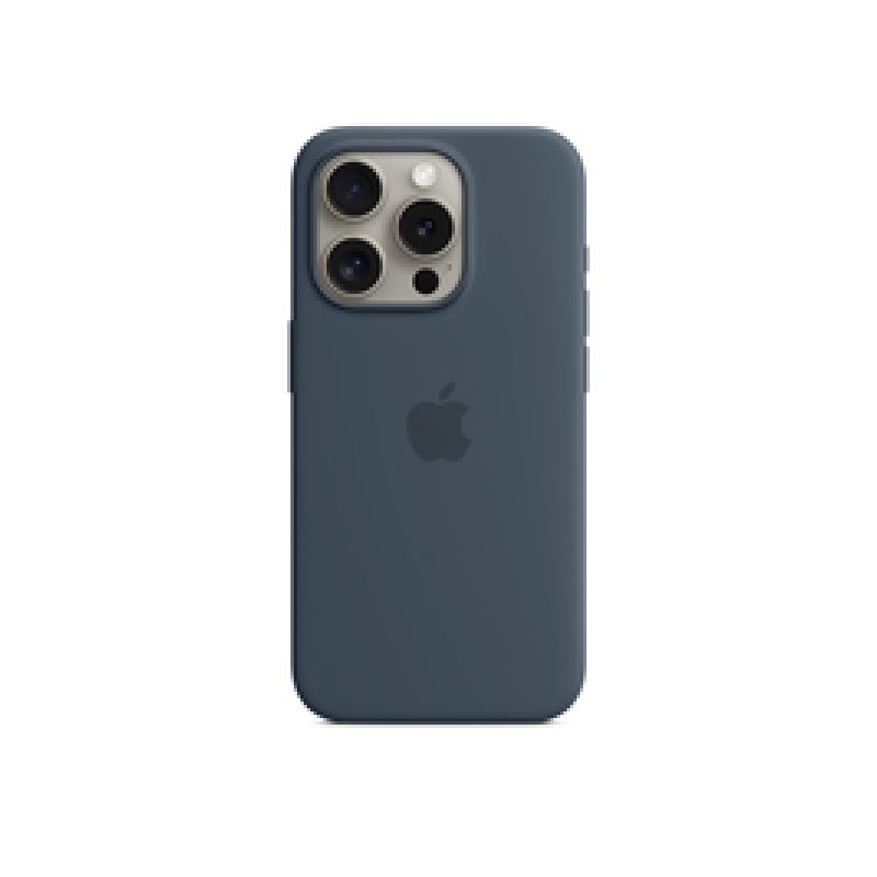 Apple iPhone 15 Pro Silicone Case Storm Blue MT1D3ZM/A fra buy2say.com! Anbefalede produkter | Elektronik online butik