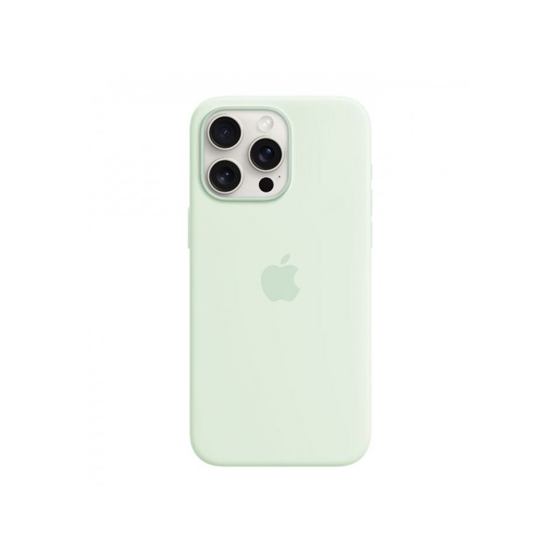 Apple iPhone 15 Pro Max Silicone Case MagSafe Soft Mint MWNQ3ZM/A fra buy2say.com! Anbefalede produkter | Elektronik online buti