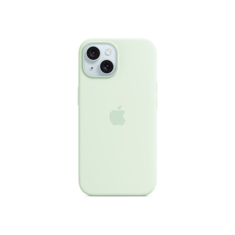 Apple iPhone 15 Silicone Case MagSafe Soft Mint MWNC3ZM/A von buy2say.com! Empfohlene Produkte | Elektronik-Online-Shop