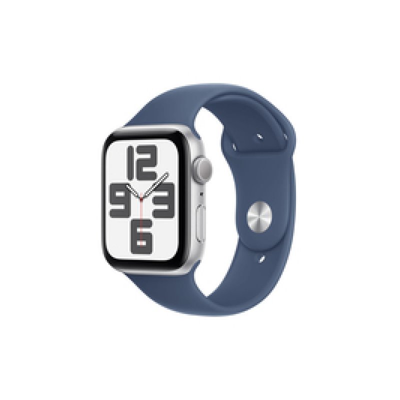 Apple Watch SE GPS 44mm Silver Aluminium Case M/L Denim Band MXER3QF/A from buy2say.com! Buy and say your opinion! Recommend the