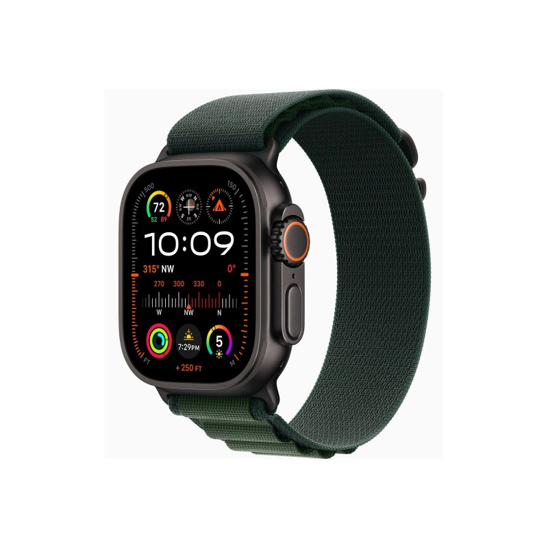 Apple Watch Ultra 2 49mm GPS+Cell. Black Titanium L Dark Green MX4T3FD/A from buy2say.com! Buy and say your opinion! Recommend t