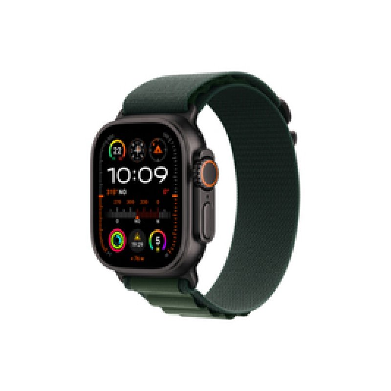 Apple Watch Ultra 2 GPS+Cell. 49mm Black Titanium - S Dark Green MX4Q3FD/A von buy2say.com! Empfohlene Produkte | Elektronik-Onl