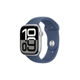 Apple Watch Series 10 GPS+ Cell. 46mm Silver Aluminium S/M Denim MWY03QF/A from buy2say.com! Buy and say your opinion! Recommend