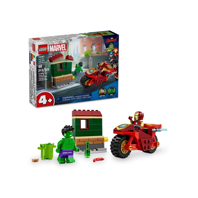 LEGO Marvel Iron Man with Bike and the Hulk 76287 от buy2say.com!  Препоръчани продукти | Онлайн магазин за електроника