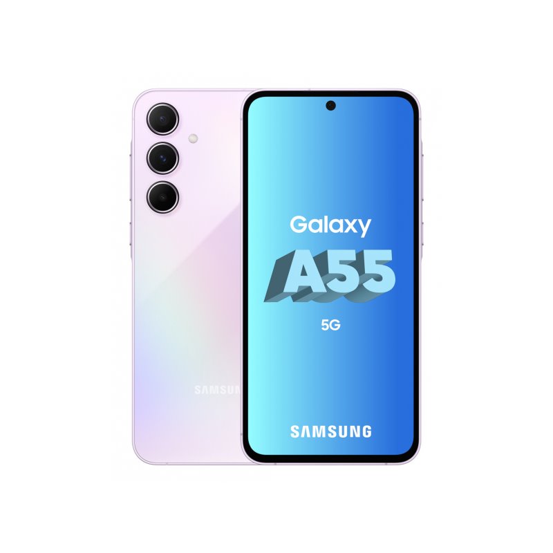 Samsung Galaxy A55 128GB awesome lilac SM-A556BLVAEUB from buy2say.com! Buy and say your opinion! Recommend the product!