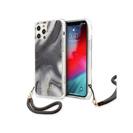Guess iPhone 12/12 Pro grey hardcase Marble Collection