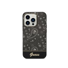 Guess iPhone 14 Pro black hardcase Bandana Paisley