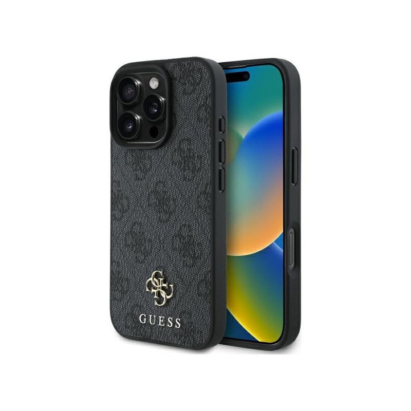 Guess iPhone 16 Pro black hardcase 4G Small Classic MagSafe Guess iPhone 16 Pro black hardcase 4G Small Classic MagSafe
