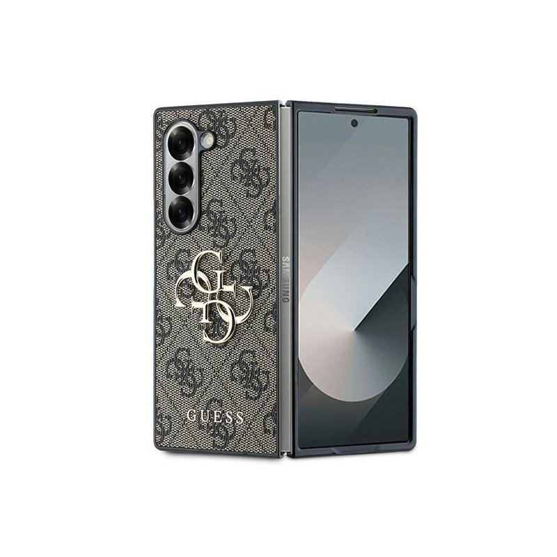 Guess Samsung Galaxy Z Fold6 brown Leather 4G Metal Logo