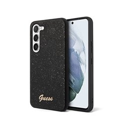 Guess Samsung Galaxy S23+ S916 black hardcase Glitter Script