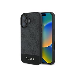 Guess iPhone 16 Plus grey hardcase 4G Bottom Stripe