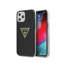 Guess iPhone 12 Pro Max black hardcase Metallic Collection