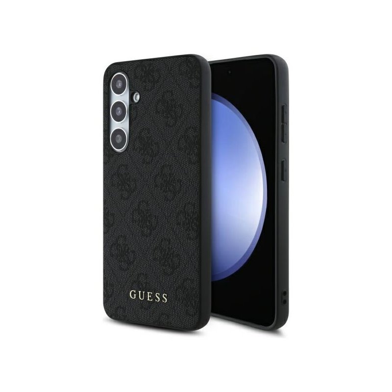 Guess Samsung Galaxy S24 FE S721 grey hardcase 4G Metal Gold Logo