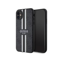Guess iPhone Xr/11 black hardcase 4G Printed Stripes MagSafe