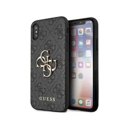 Guess iPhone X/Xs grey hardcase 4G Big Metal Logo