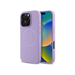 Guess iPhone 16 Pro Max purple hardcase Saffiano MagSafe