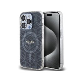 Guess iPhone 15 Pro black hardcase IML GCube MagSafe