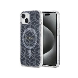 Guess iPhone 13/14/15 black hardcase IML GCube MagSafe