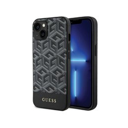 Guess iPhone 13/14/15 black hardcase GCube Stripes MagSafe