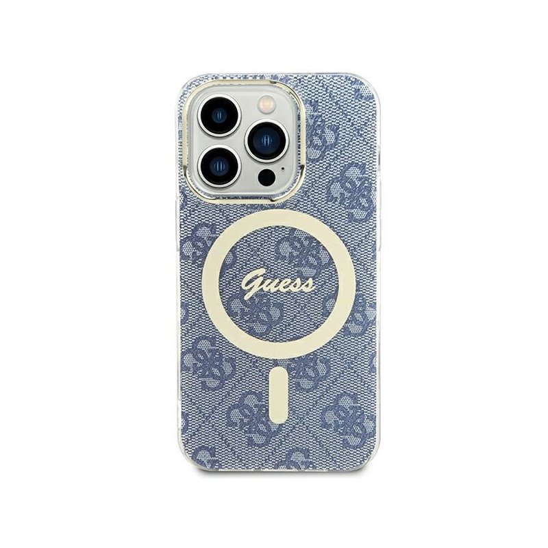 Guess iPhone 13/14/15 blue hardcase IML 4G MagSafe Guess iPhone 13/14/15 blue hardcase IML 4G MagSafe