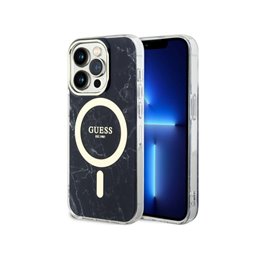 Guess iPhone 14 Pro Max black hardcase Marble MagSafe